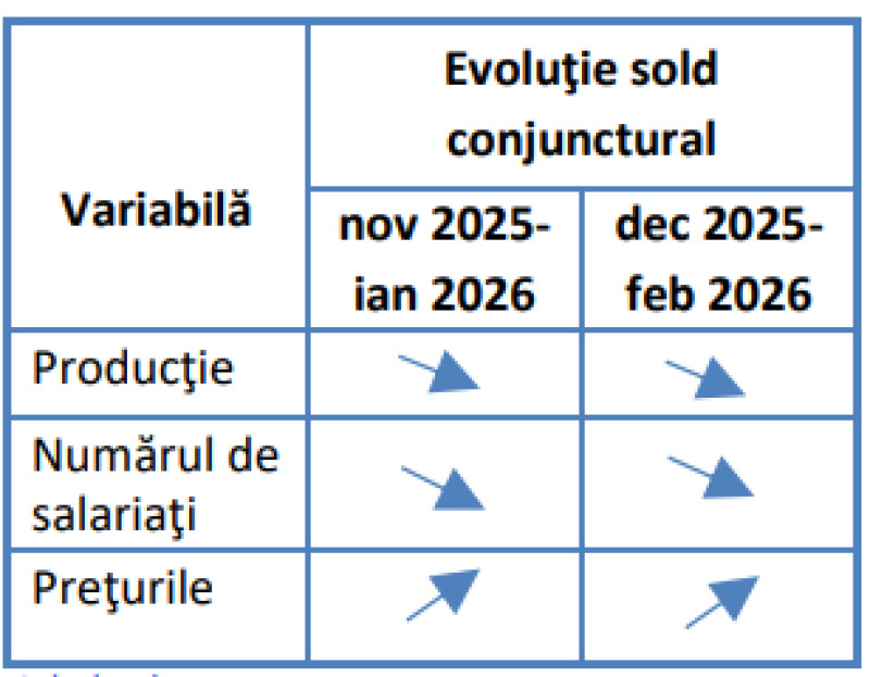 Prețuri majorate și activitate economică scăzută la începutul lui 2026: construcțiile și sectorul comerțului vor suferi cel mai mult.