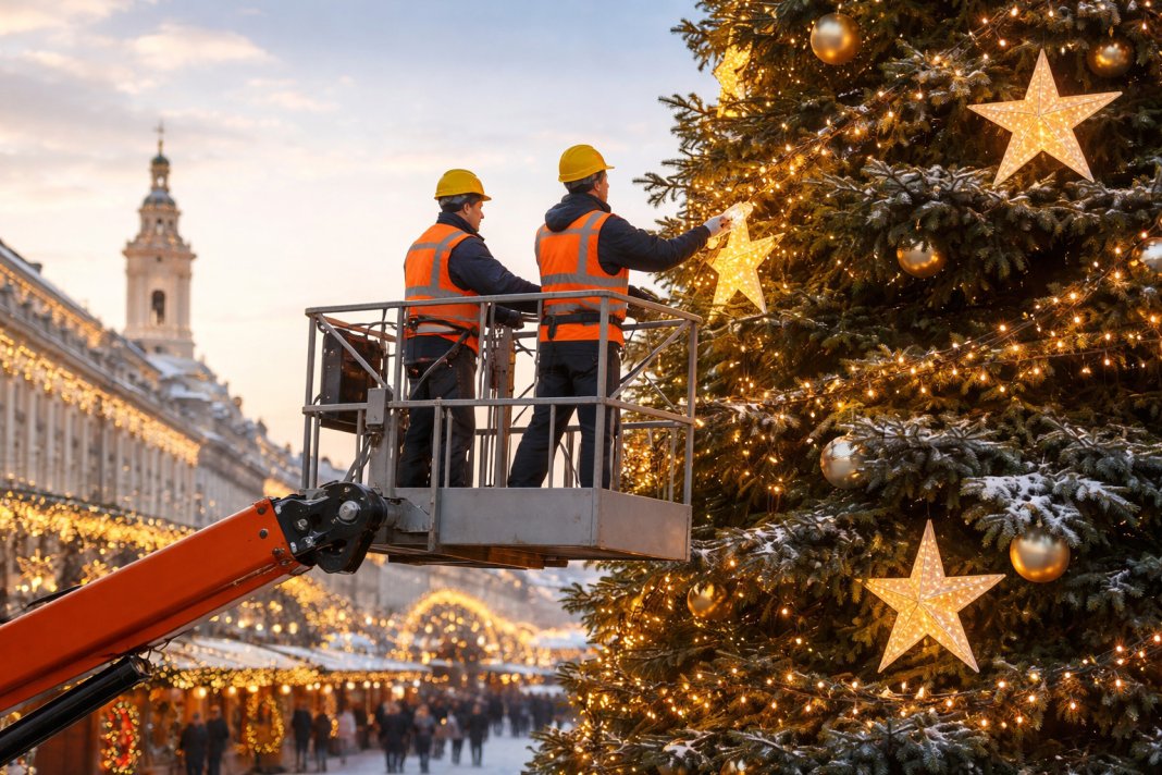 Pot închiria nacele pentru lucrări sezoniere, cum ar fi montarea decorațiunilor?