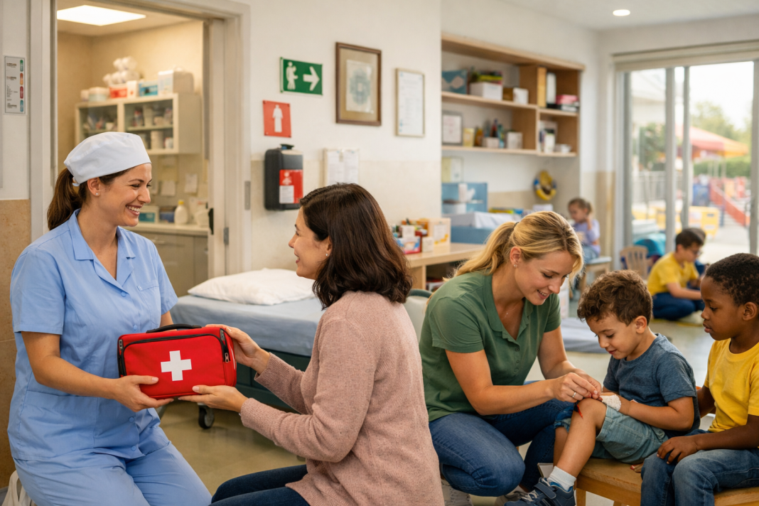 Prim-ajutor în grădinițele private din București ce e obligatoriu, ce e sănătos să fie, și ce ai voie să întrebi ca părinte Prim-ajutor în grădinițele private din București: ce e obligatoriu, ce e sănătos să fie, și ce ai voie să întrebi ca părinte