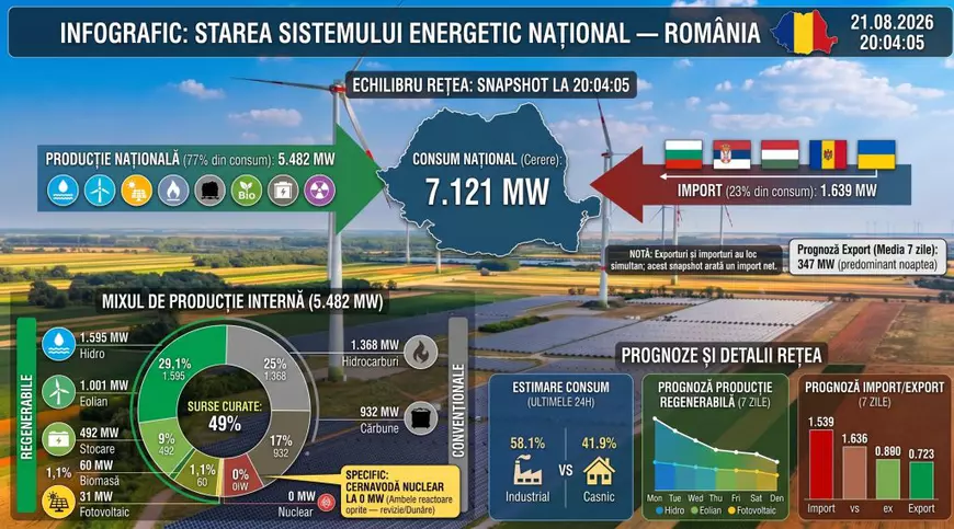 România în culmea serii: Importăm energie masiv, deoarece reactoarele de la Cernavodă sunt oprite România în culmea serii: Importăm energie masiv, deoarece reactoarele de la Cernavodă sunt oprite